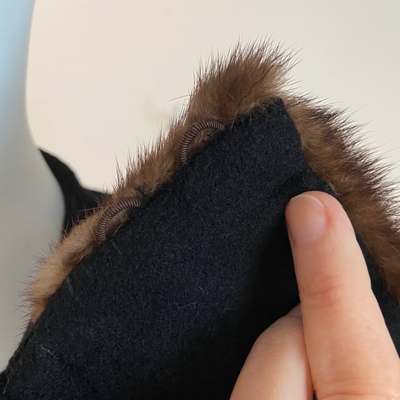 Vintage Cashmere Coat with Fur Collar - Picture 7 of 16